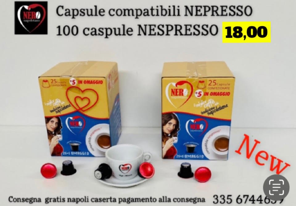 100 capsule compatibile nespresso lotto 27